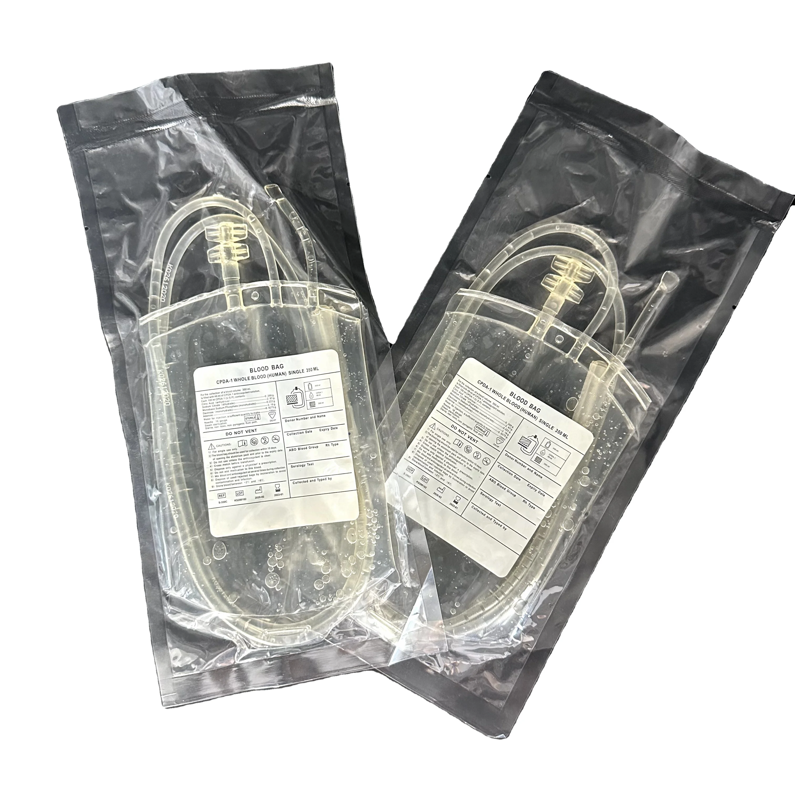 2023 Wholesale Factory Price Medical Disposable Blood Collection Bag Empty Bags With Different Size