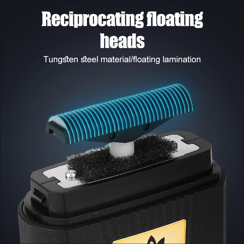 Suttik 2909 Household 7000rpm Single Foil Shaver Reciprocating Electric With Ultra-low Sensitivity Titanium Plated Knife Mesh