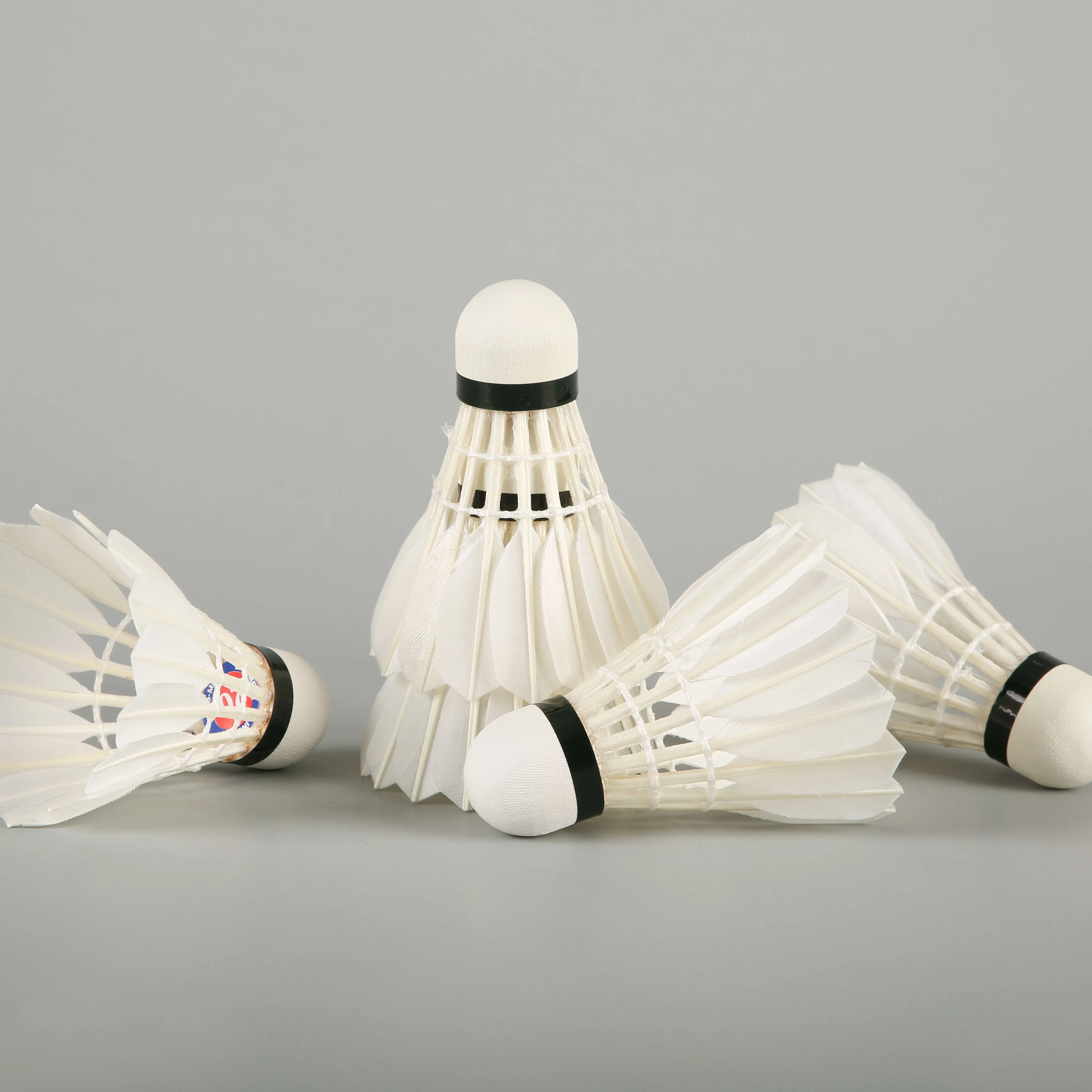goose shuttlecock hot sale good durability class A goose feather badminton shuttlecock