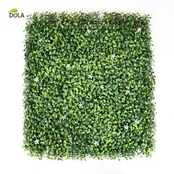 DOLA Outdoor Decor Plastic Backdrop Panel Hanging Faux Artificial Green Plant Leaves Artificial Plant Artificial Grass Wall