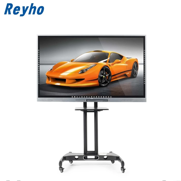 
2020 Reyho 86 Inch 4K Tou-ch All In One Screen PC Computer Floor Stand Tou-ch Screen 
