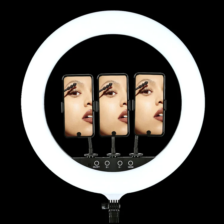 Rl480 3000k-6000k Charm Eyes Selfie Ring Light Portable Beauty Salon Led Light 18inch For Makeup/photo/studio/phone/video