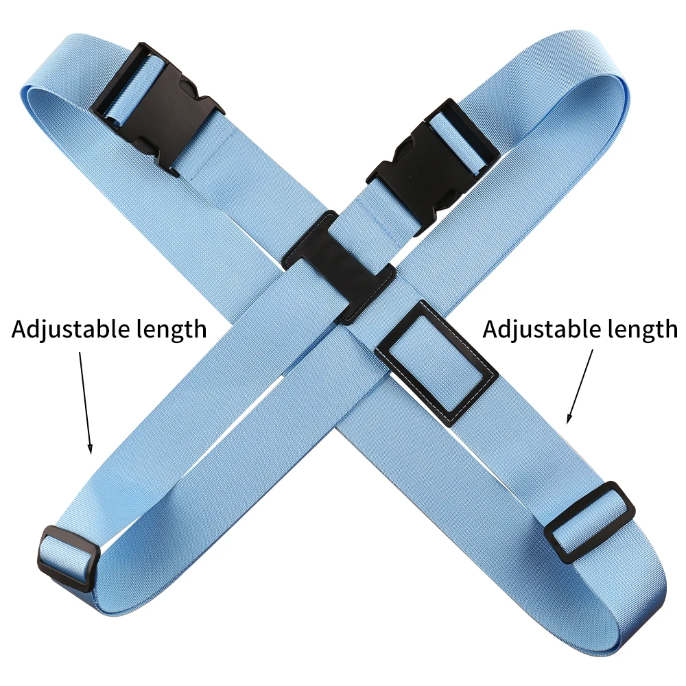 Custom Cross Belt Adjustable Travel Suitcase Luggage Rope Straps Travel Accessories Custom Printing Luggage Belts