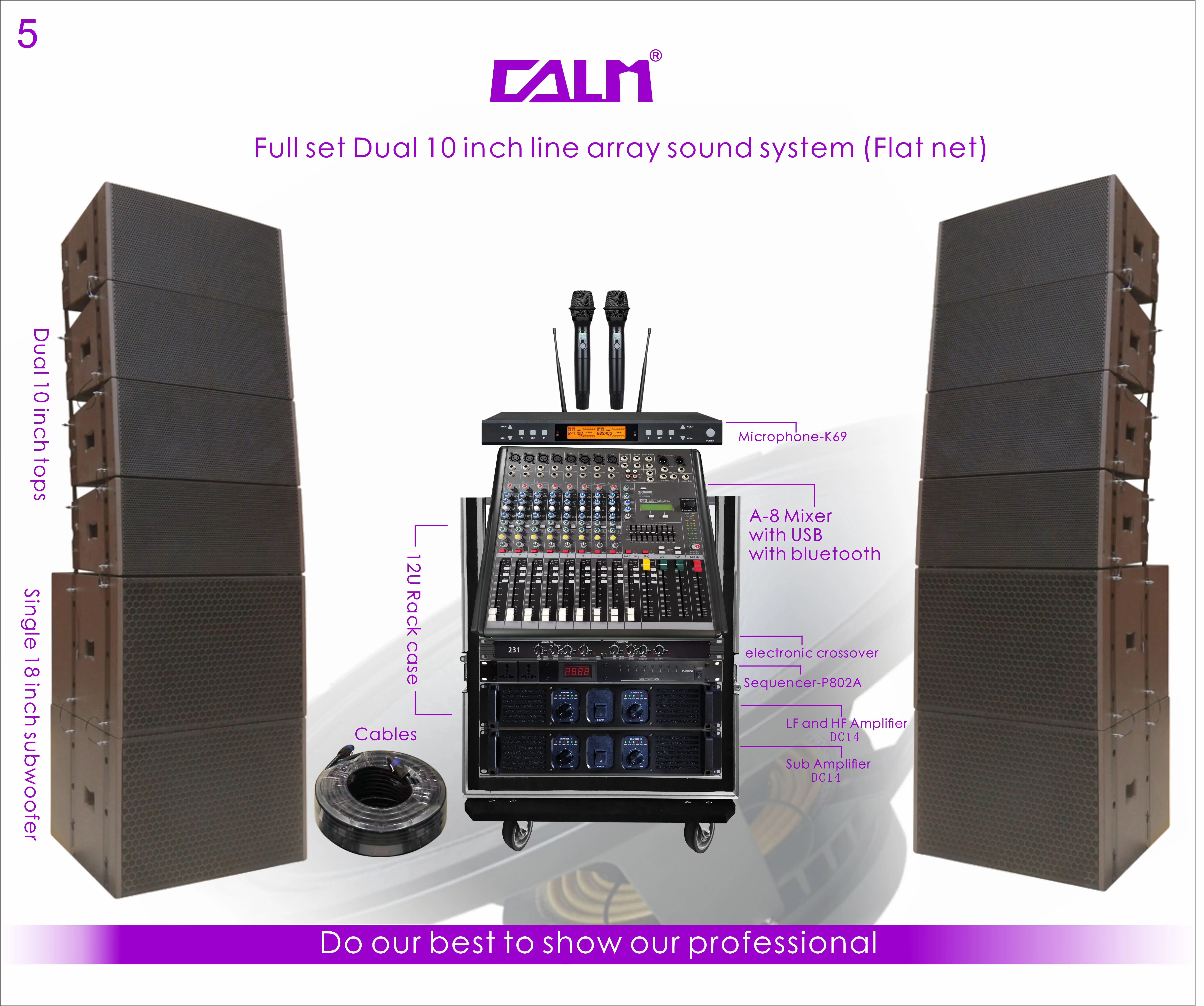 professional full set line array system sound equipment Combination set 5