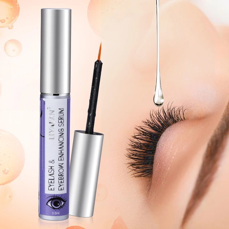 Wholesale Korean Beautiful Lady Organic Mascar Eyelash Eye Brow Growth Liquid Serum