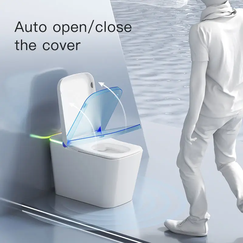 New Trend Modern Asian Ce Certificate Design Ceramic Electronic Elongated Smart Bidet Toilet for Home Sanitary Ware