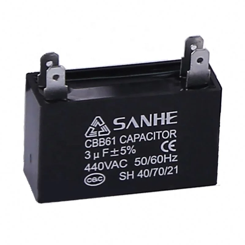 CBB61 4.5uf 250vac Fan Capacitor 7uf 150-500v Capacitor for 300vac Pin Series CBB61 AC Parts for Air Conditioners