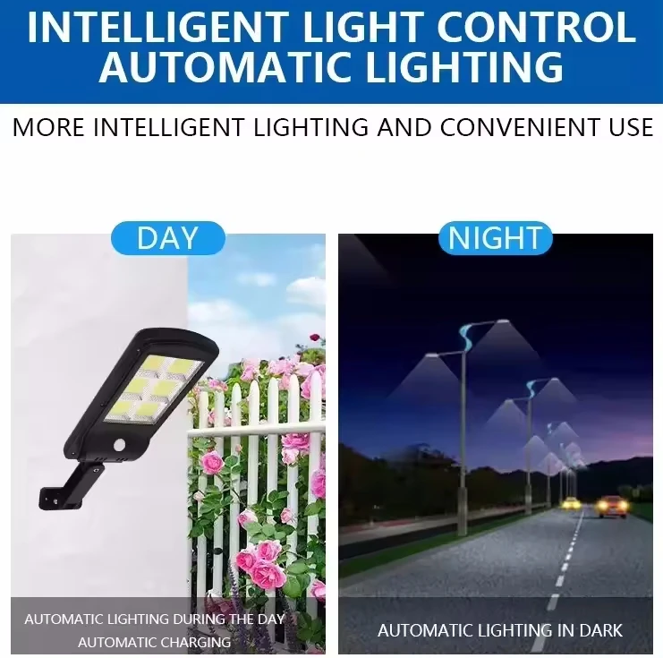Factory Price Outdoor LED solar wall lamp remote controlled waterproof villa courtyard passage lighting LED solar garden lamp