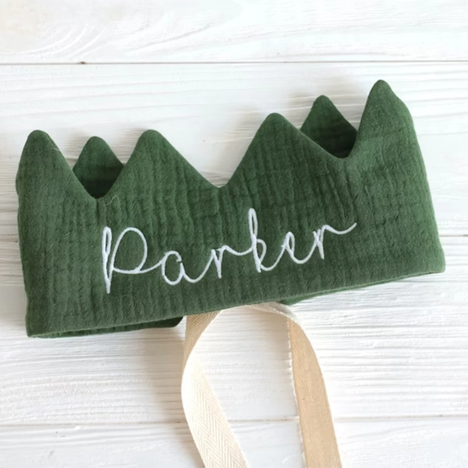 Wholesale Birthday Crown For Kids Monogram Happy Birthday Crown Cotton Birthday Crown