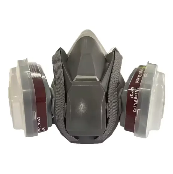 6200 Reusable Half Face Respirator Mask KN95 Gas Mask HEPA Filter Cartridges Air Purifying Silicone Dust Mask Chlorine Gas