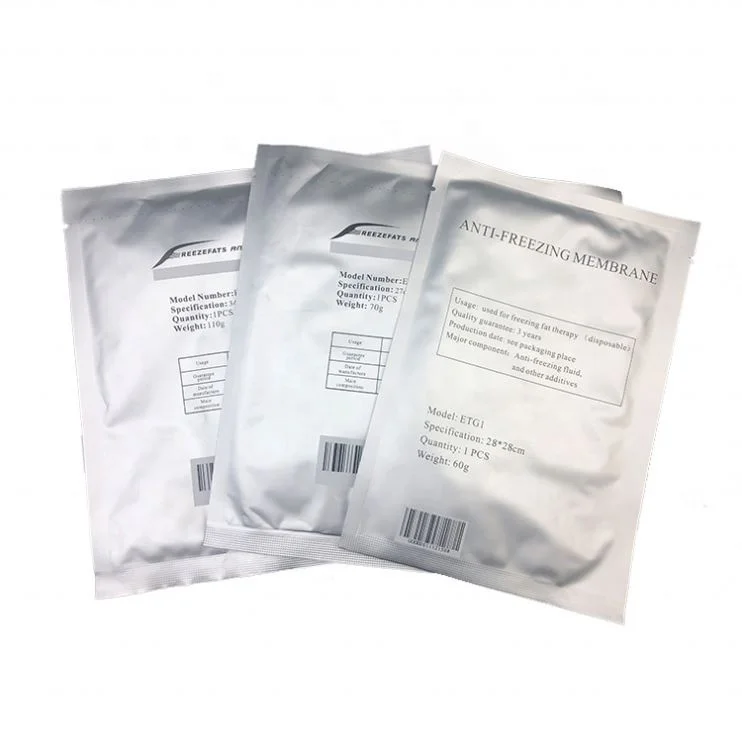 Factory price freeze antifreeze for cryo therapy cryolipolysis 34*42 freezefats membrane freezefats pad 110g 70g 60g