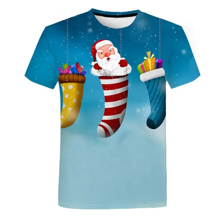 2019 New Christmas Tree O Neck Tshirt 3D Printed Christmas Tree kids T-shirt