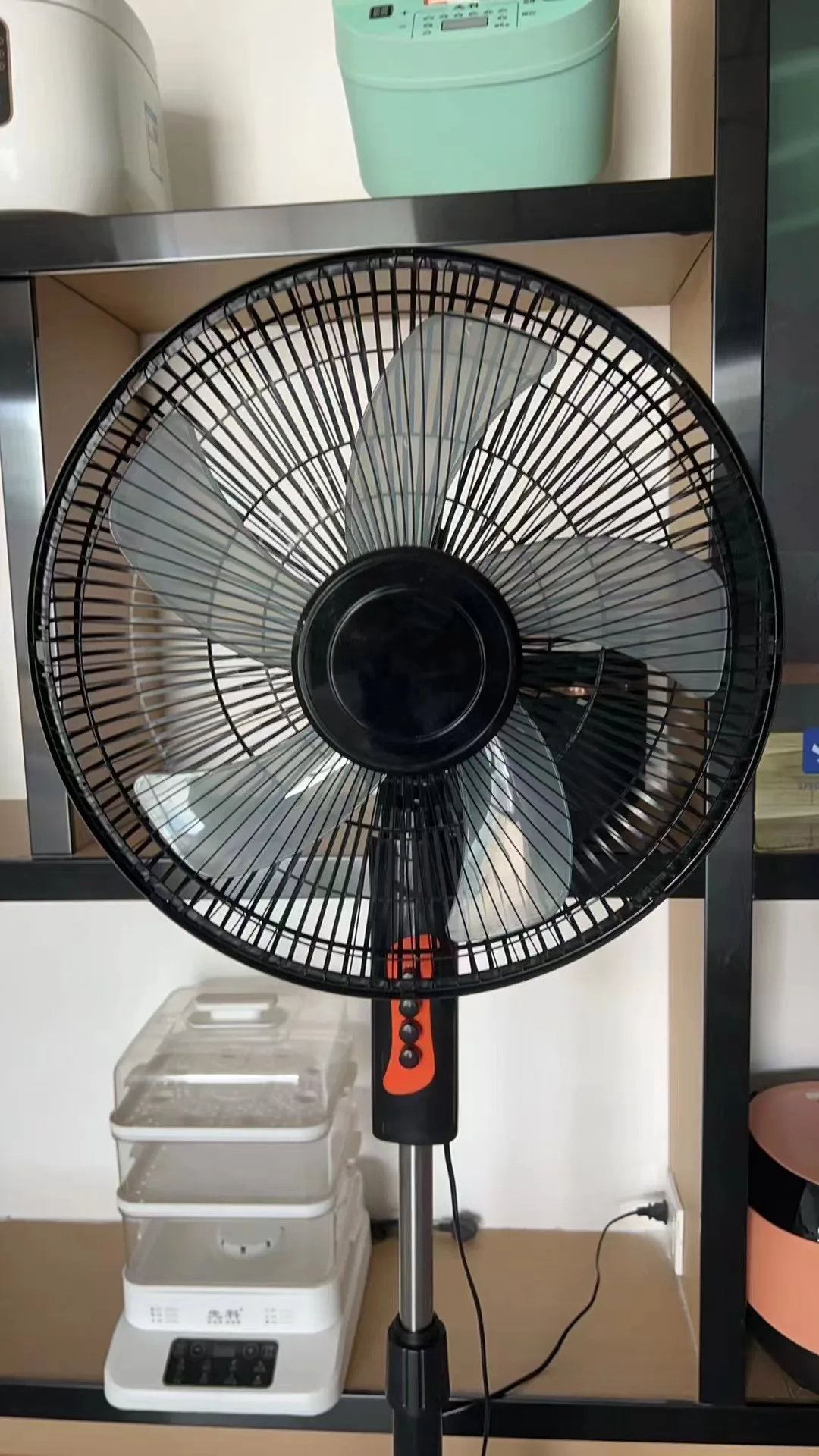 Высокое качество напольный вентилятор воздушного охлаждения бесшумный черный цвет 16 дюймов