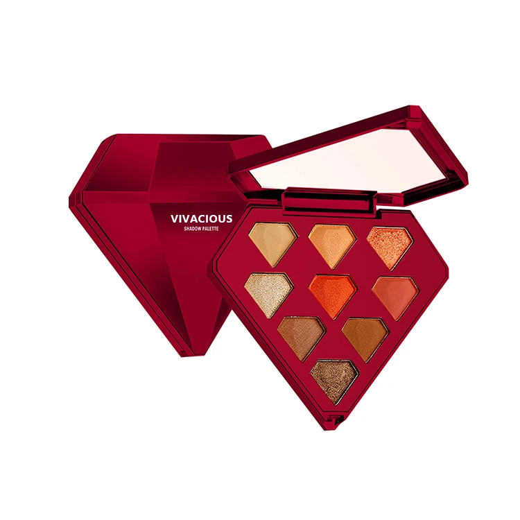 Hot Sale 9 Colors Eye Shadow Super Pigmented Eyeshadow Palette Private Label Custom Eyeshadow Palette