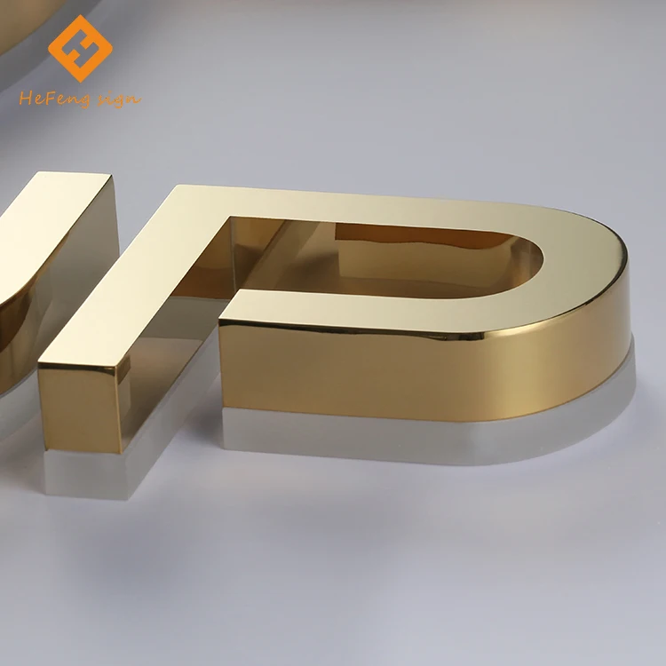 HF High quality metal backlit signage Custom Backlit Advertising Light Store Front Letter Logo
