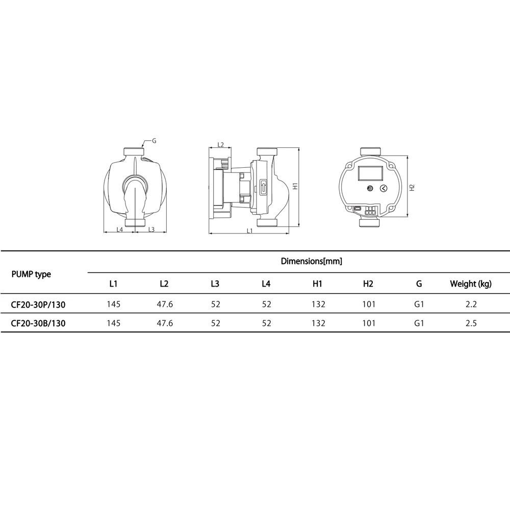 Energy saving 230V 50Hz domestic pumps small hot water heat recirculation pump with LCD