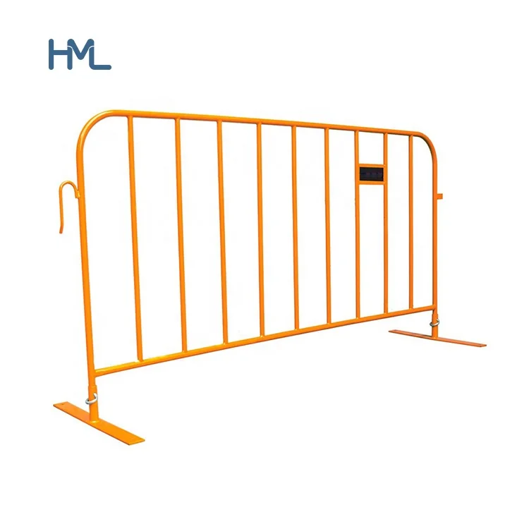 Безопасные съемные американские желтые пешеходные переносные дорожные баррикады для