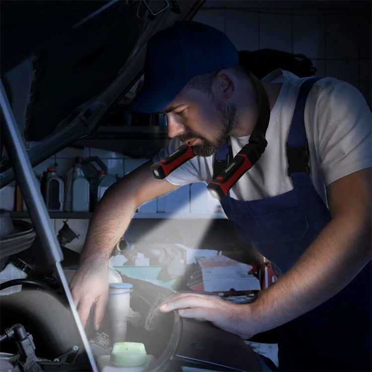 2022 New Detachable Emergency AA/Rechargeable Magnet Adjustable LED neck reading light