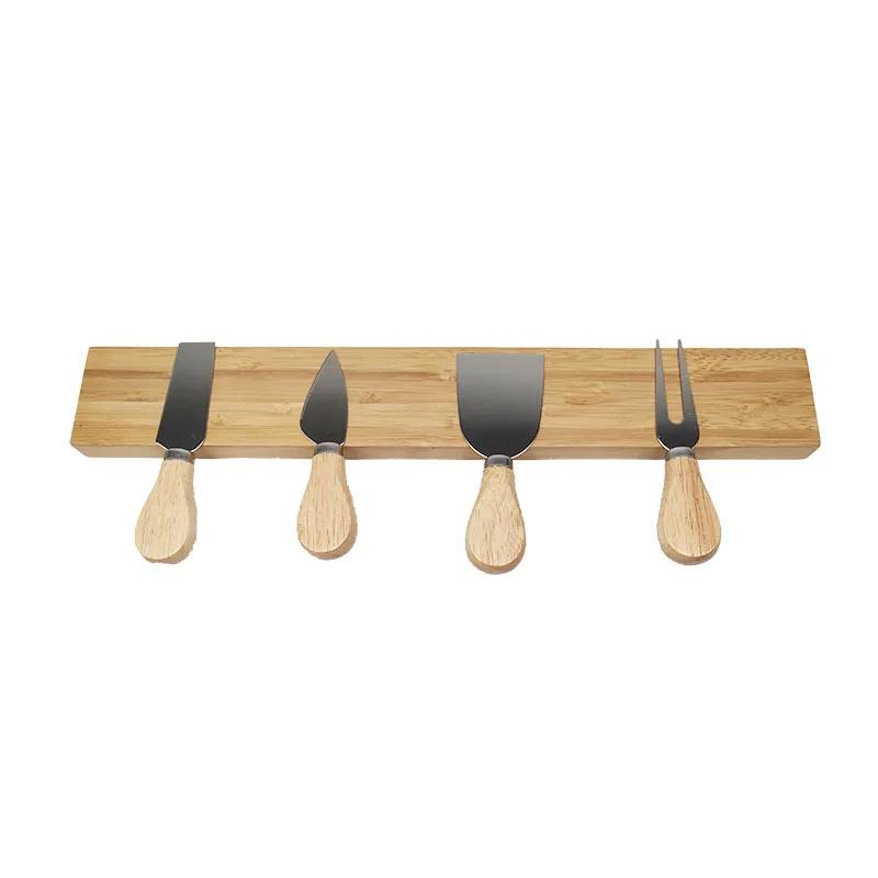 Wall Mounted Magnetic Knife Strip,Kitchen Bamboo Wooden Magnetic Knife Holder