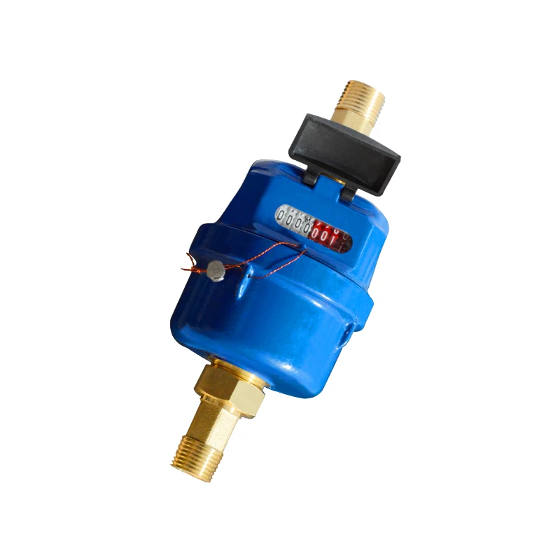 15mmB Class Mass Rotary Piston type Volume water meter blue body