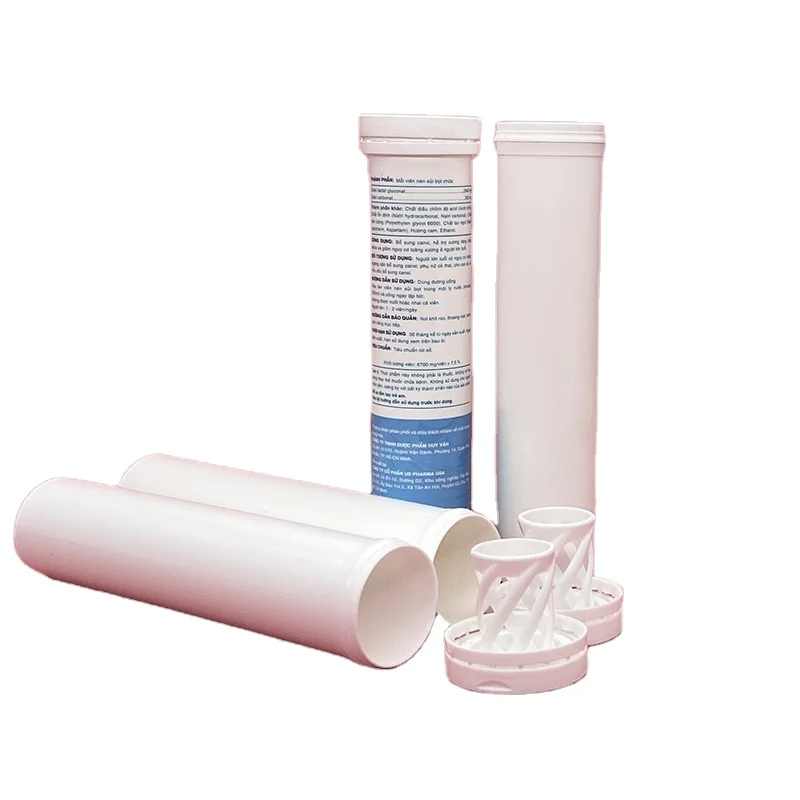 Factory Price Tablet Tube Bottle Desiccant Cap for Vitamin C / Candy 23mm 29mm 38 mm Diameter  PP Plastic Press Caps Packaging