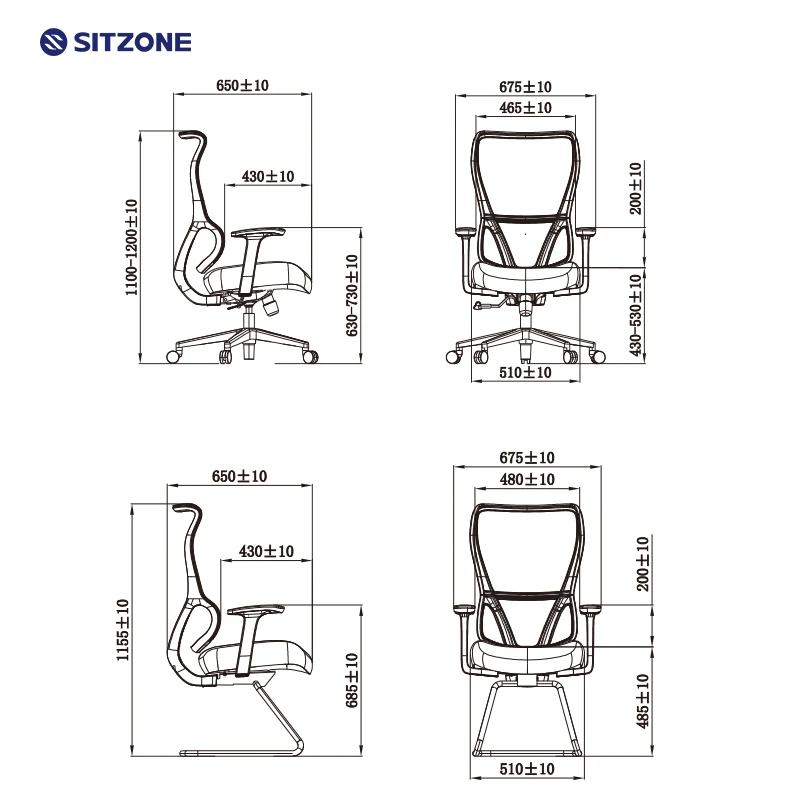 Sitzone High Back Modern Ergonomic Mesh Office Design Furniture Silla De Oficina Escritorio Swivel Office Executive Work Chair