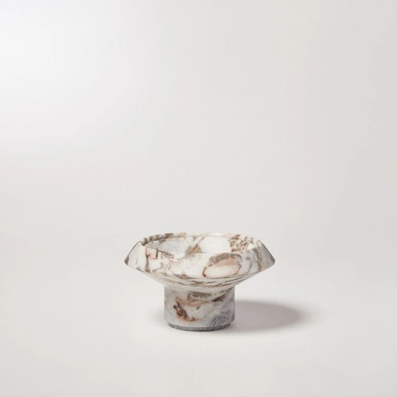 stonekocc Brand Elephant White Natural Marble Soft Decoration Fruit Plate Decoration Table Living Room Hotel Home Adorn