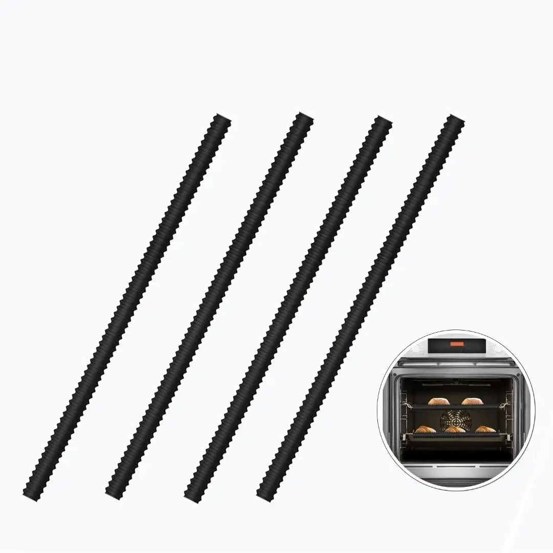 BPA Free Silicone Oven Rack Protectors Guards Heat Resistant Oven Rack Cover Silicone Anti-Scalding Strips