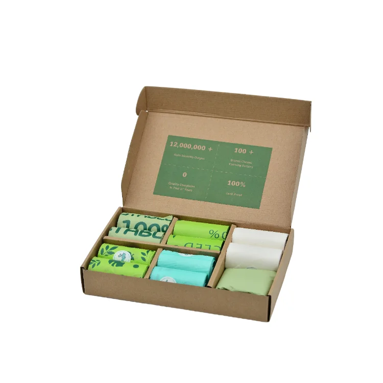 Biodegradable Eco Friendly Custom Private Label Portable 4 8 Rolls Compost Compostable Pla Pet Dog Poop Waste Bag For Training