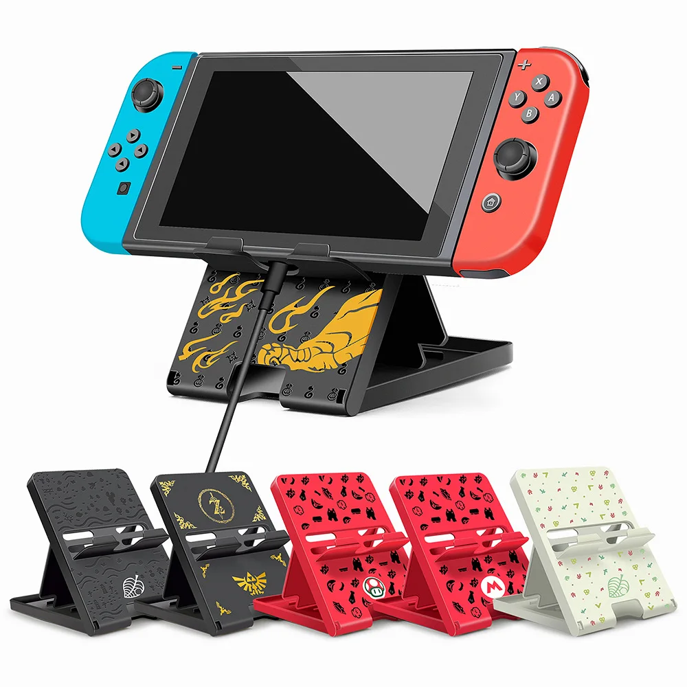 
For Nintend Switch Game Stand Holder Folding Adjustable Portable Foldable Hold Holder Main Chassis Bracket 