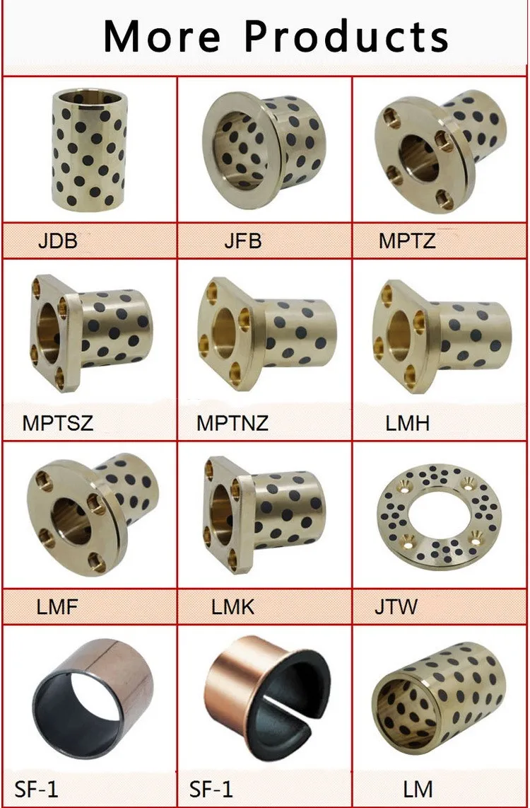 Customized Copper Graphite Bushing Copper Tile Graphite Bushing For All Kinds Of Punch Press Machinery