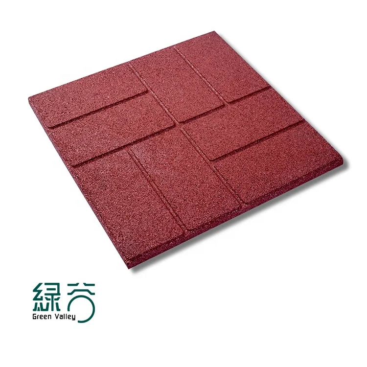 Hot Sales Eco Friendly Rubber Playground Tiles Outdoor Rubber Tile Mat Wholesale