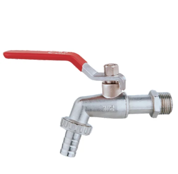High Quality Bib Cock Water Valves Brass Bibcock with Lockable Handle Two Way Bibcock with Fast Connection