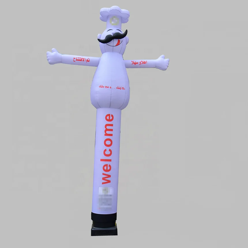 Outdoor waving advertising inflatable Restaurant chef inflatable air dancer for sale
