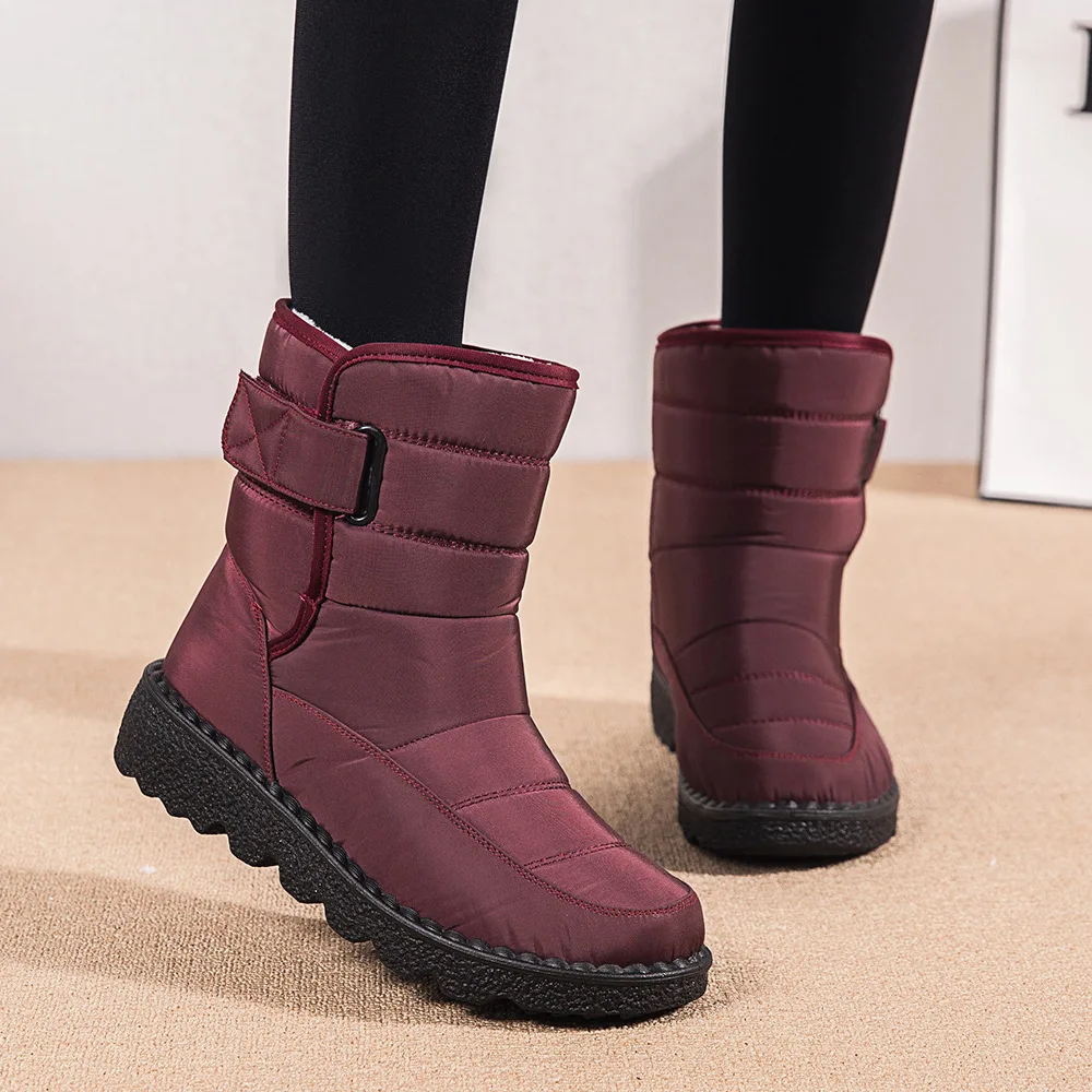 Women Boots 2024 Winter Shoes Woman Waterproof Snow Boots Winter Warm Fur Botas Mujer Korea Style Black Ankle Boots For Women