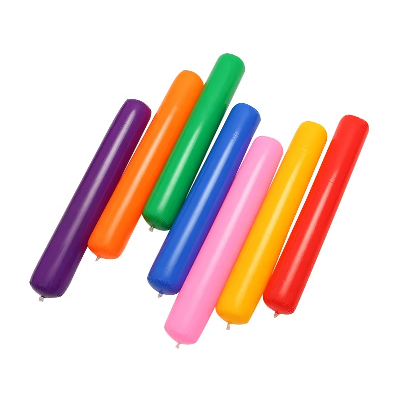 parent-child activity inflatable air tube blow up round sticks for kindergarten game playing