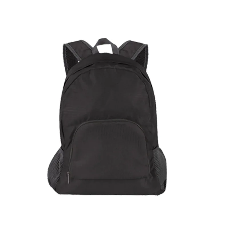 Small MOQ Customized Logo Light-Weight Advertising Promotional Gift Back Pack Unisex Teenager Folding Travel Backpack For Hiking