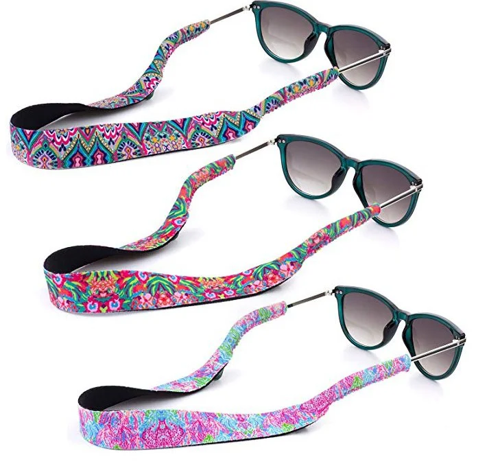 
Full Printing Eyewear Accessory Neoprene Sunglasses Neck Strap Lanyard 