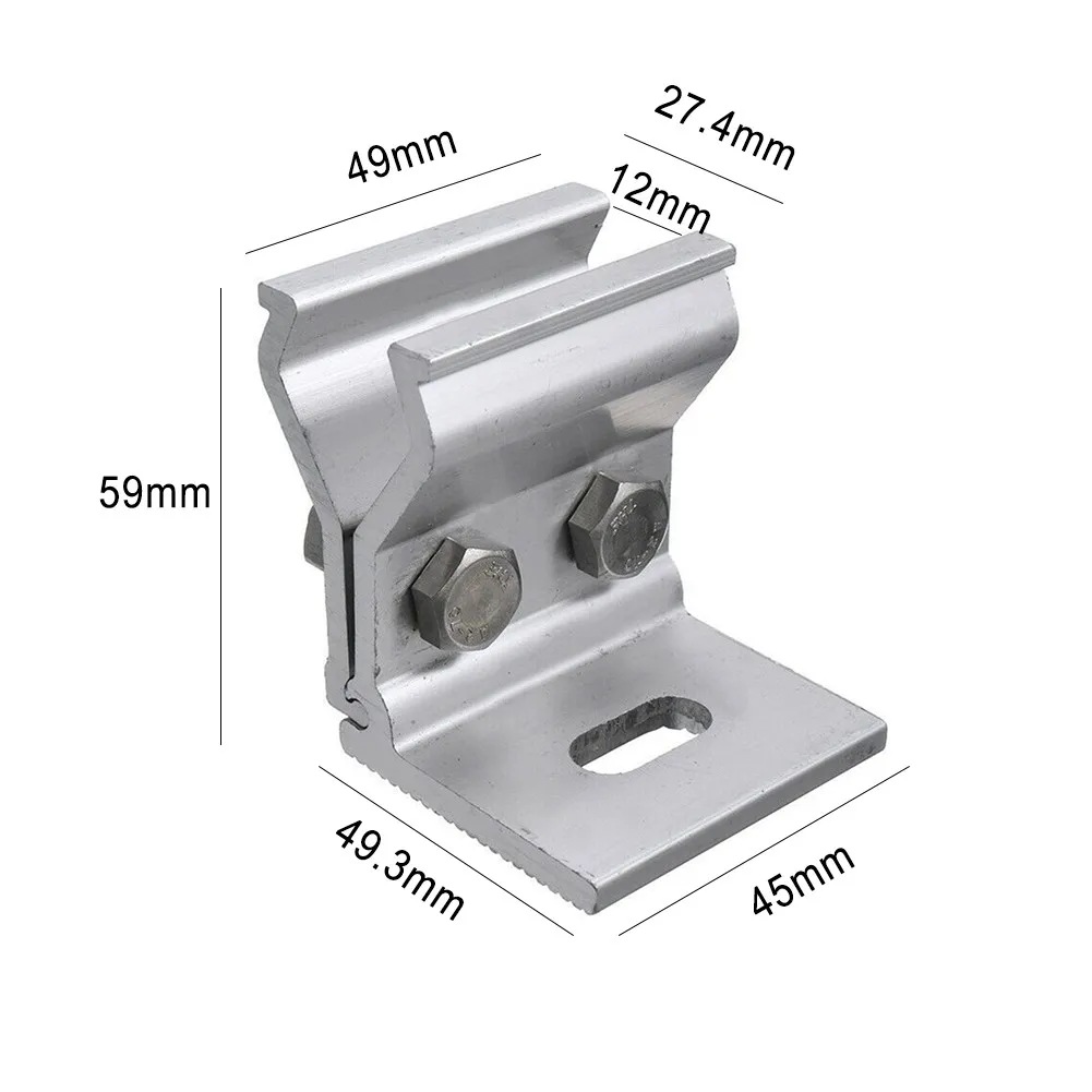 Solar Tin Roof Panel Clamp stainless steel roofing tile clamp angular solar mounting clamp for trapezoidal metal roof