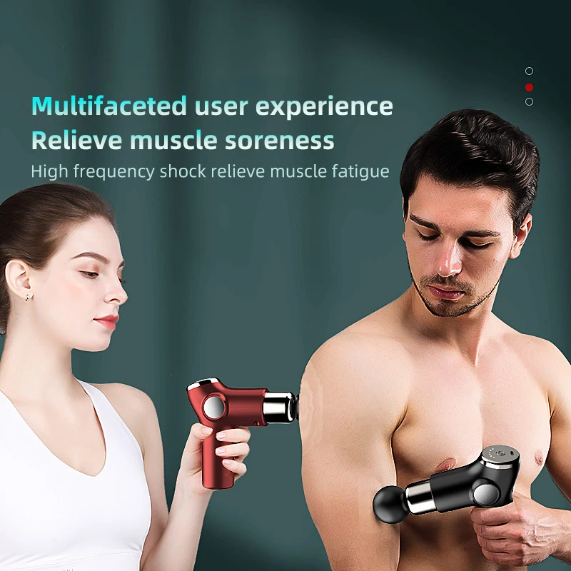 Handheld Vibration Muscle Massager Powerful Professional Percussion Custom Logo Gym Sports Booster Fascia Mini Massage Gun
