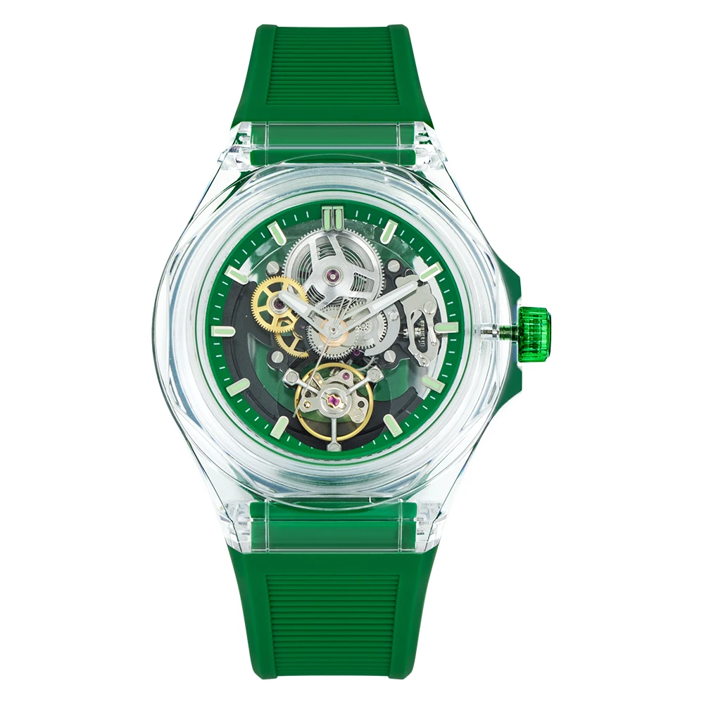 2024 Wholesale BEWELL ABS Watch Men Customized Logo Mechanical Watch for Men Automatic Watches Men Wrist Luxury