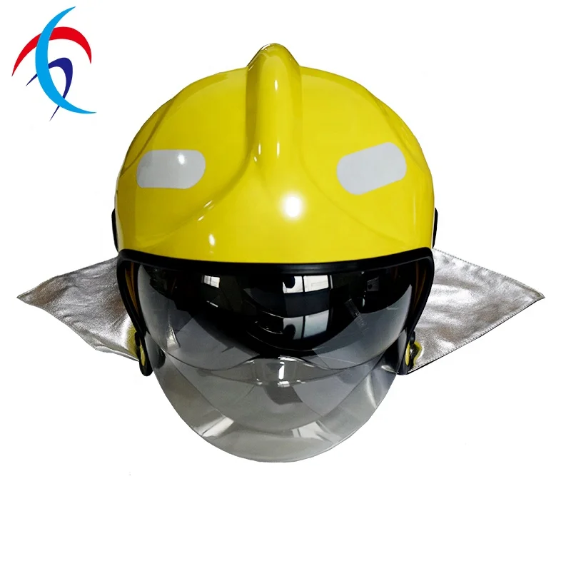 High Quality  Cheap Full Coverage F1 Europe Type Fire Helmet for Fireman Fire Fighting