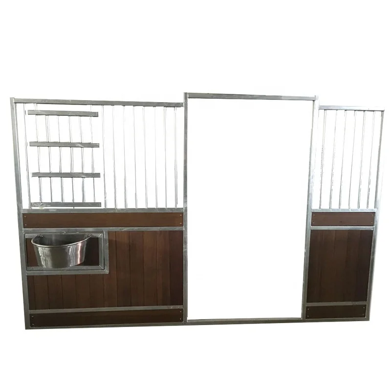 Hot sale horse equipment horse products 3m horse stable front panel with bamboo infilled