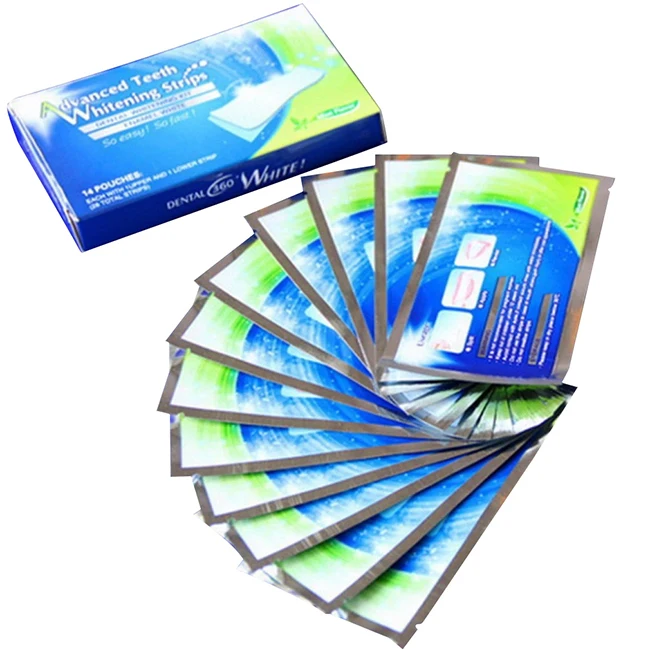 Professional Dental Teeth Whitening Strip Supplies No Sensitivity Home Tooth Bleaching Strips for