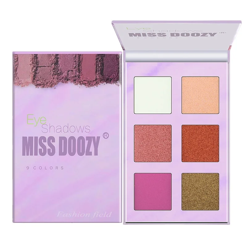 
Hot Selling Miss Doozy 6 Colors Pigmented Eye Shadow Palette 