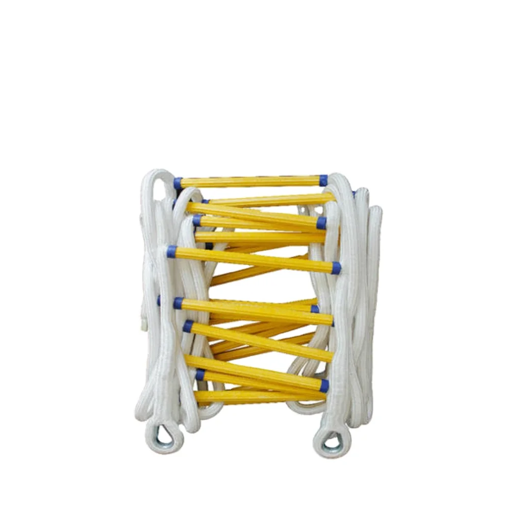 Emergency nylon Folding Fire Escape Safety Rope Ladder