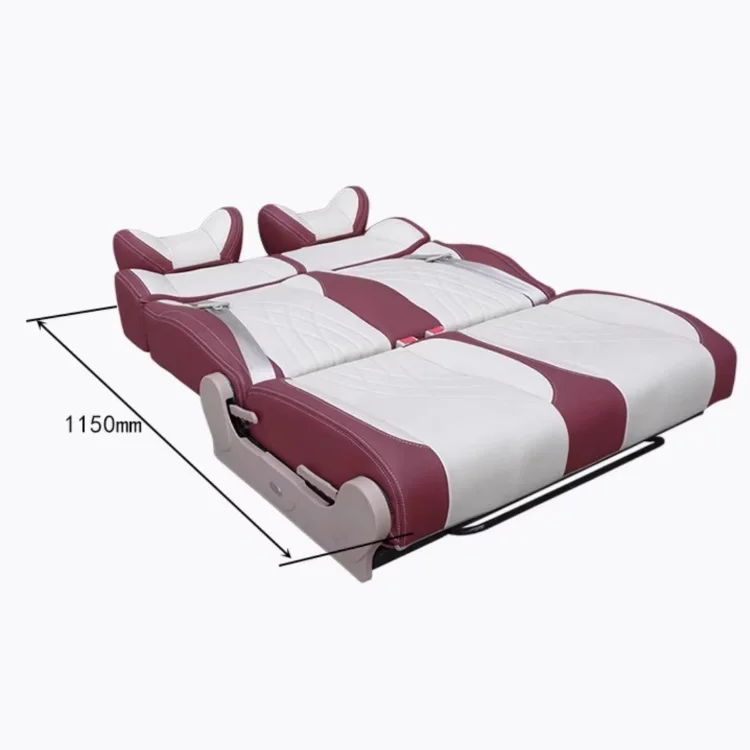 AutoLiuMa Business Style comfortable transit truck rv camper seat bed with seatbelts luxury motorhome rv seats for sale