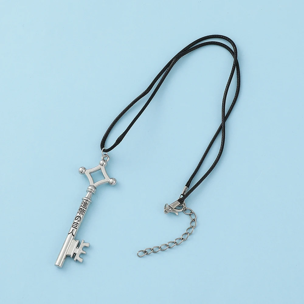 Anime Attack On Titan Allen Key Necklace Leather Pendant Anime Peripheral Necklace For Women Men