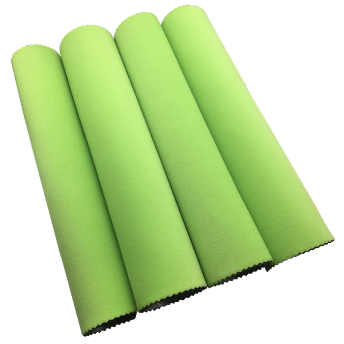 Soft stretchy neoprene brushed polyester terry fabric warm keeping for orthopedic supports 2mm