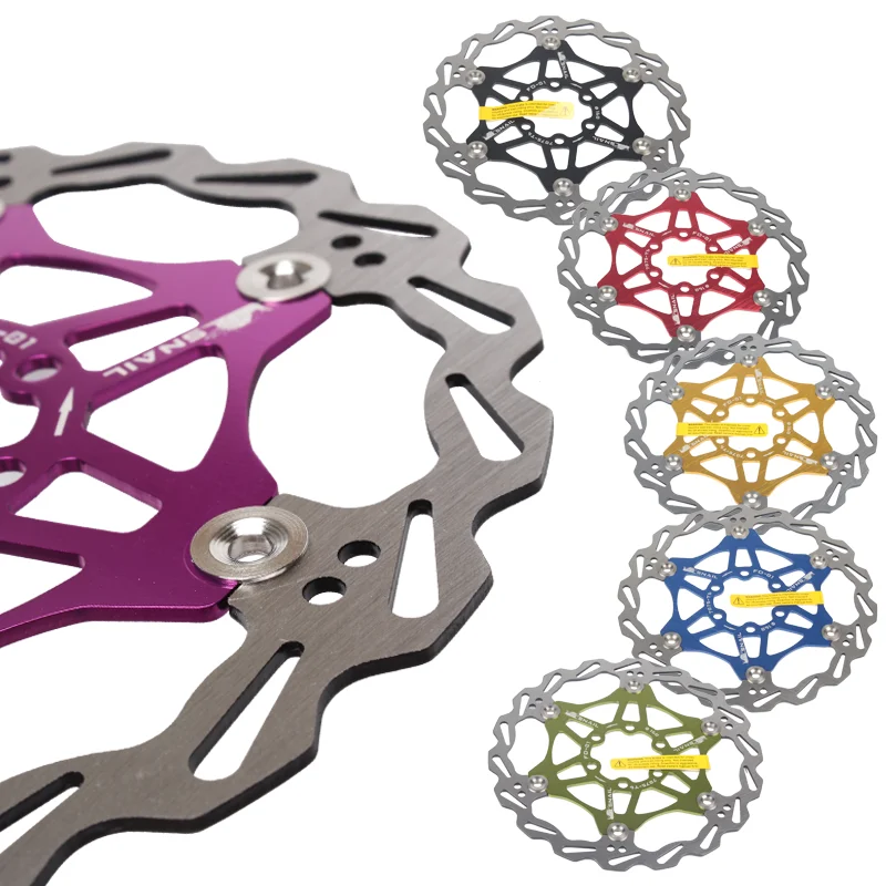 Aluminum Alloy Disc Brake Rotor MTB 160/180/203mm Brake Rotor Ultralight Strong Heat Dissipation Floating Disc Brake